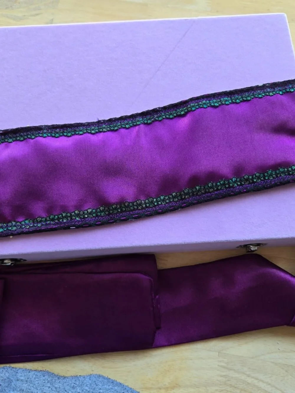 Handmade Purple and Blue Quilted Hair Sash Y2k-Style - Picture 13 of 13